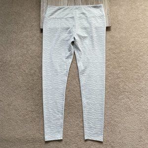Kyodan Zebra Animal Print Leggings Women's Size XL Athleisure Dance Yoga Pilates